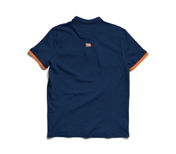 Picture of Polo Shirt with Orange Trim - Diagonal Logo