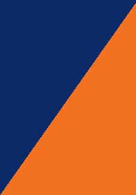 Navy Blue with Orange Trim
