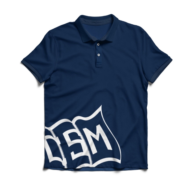 Picture of Basic Polo Shirt with Trim Diagonal Logo - CSM