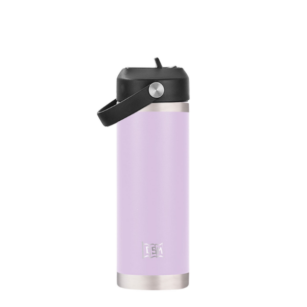 Picture of INSULATED WATER BOTTLE WITH STRAW - PINK