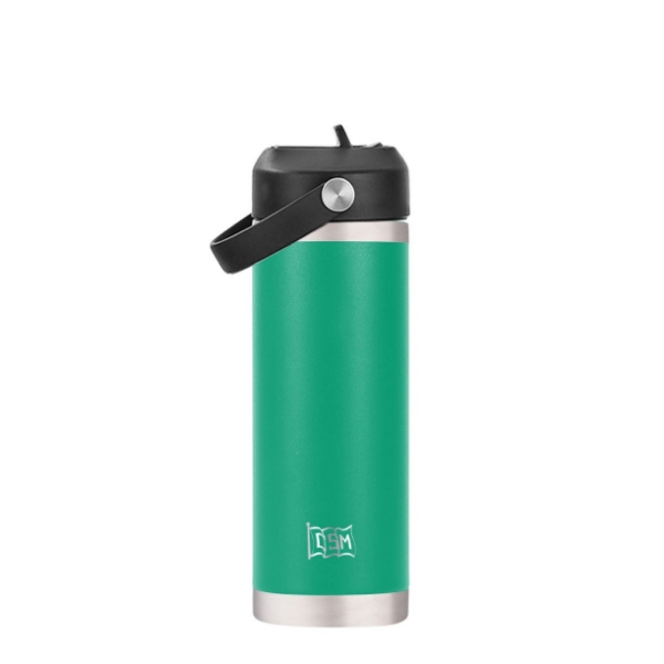 Picture of INSULATED WATER BOTTLE WITH STRAW - GREEN