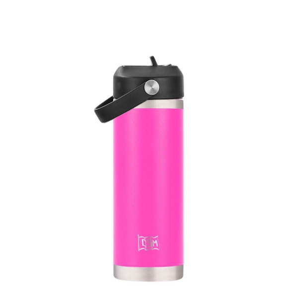 Picture of INSULATED WATER BOTTLE WITH STRAW - FUXIA