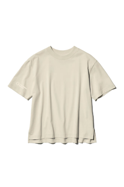 Picture of UNIQLO AIRISM COTTON T-SHIRT NATURAL - CG